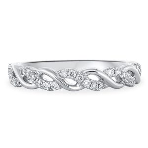 Diamond Engagement Twist Band